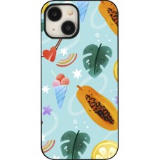 iPhone 15 Case Hülle - Summer 2025 Pattern papaya