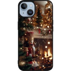 iPhone 15 Case Hülle - Silikon schwarz Christmas 25 Xmas Nutcracker