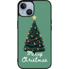 iPhone 15 Case Hülle - Silikon schwarz Christmas 25 Xmas Tree