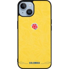 iPhone 15 Case Hülle - Silikon schwarz Kolumbien 2026 personalisierbares Fussballtrikot