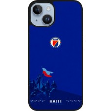 iPhone 15 Case Hülle - Silikon schwarz Haiti 2026 personalisierbares Fussballtrikot