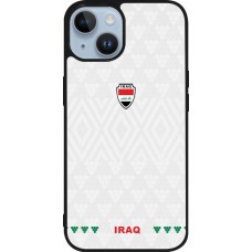 iPhone 15 Case Hülle - Silikon schwarz Irak 2026 personalisierbares Fussballtrikot