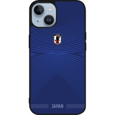 iPhone 15 Case Hülle - Silikon schwarz Japan 2026 personalisierbares Fussballtrikot