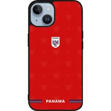 iPhone 15 Case Hülle - Silikon schwarz Panama 2026 personalisierbares Fussballtrikot
