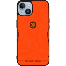 iPhone 15 Case Hülle - Silikon schwarz Niederlande 2026 personalisierbares Fussballtrikot