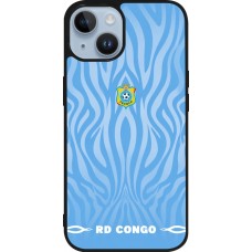 iPhone 15 Case Hülle - Silikon schwarz Demokratische Republik Kongo 2026 personalisierbares Fussballtrikot