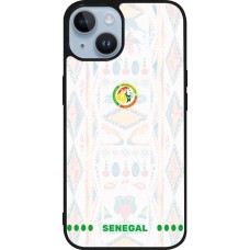 iPhone 15 Case Hülle - Silikon schwarz Senegal 2026 personalisierbares Fussballtrikot