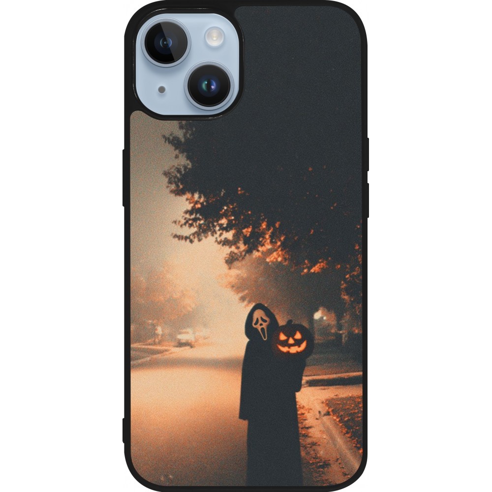 iPhone 15 Case Hülle - Silikon schwarz Halloween 2025 Scream