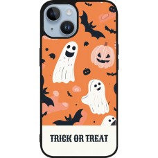 iPhone 15 Case Hülle - Silikon schwarz Halloween 2025 Trick treat