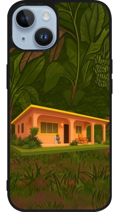 Coque iPhone 15 - Silicone rigide noir Benitos house DTMF