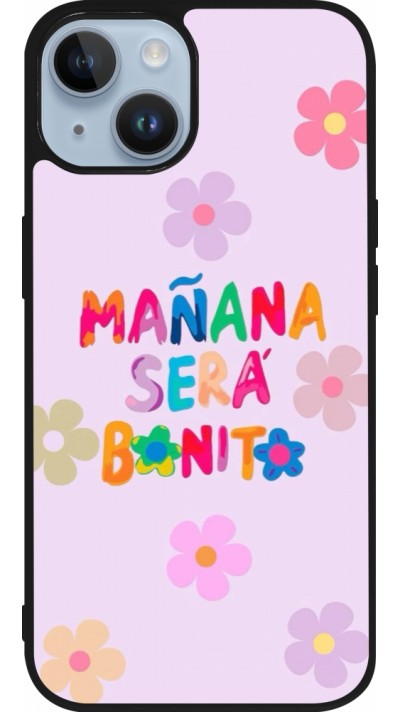 iPhone 15 Case Hülle - Silikon schwarz Karol G Manana sera bonito