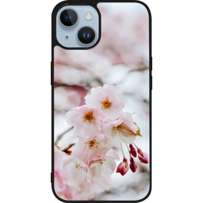 iPhone 15 Case Hülle - Silikon schwarz Cherry tree Spring 2026