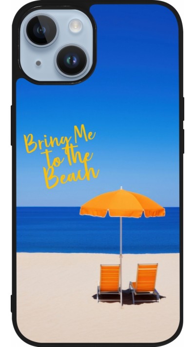 iPhone 15 Case Hülle - Silikon schwarz Summer 2025 Bring me to the beach