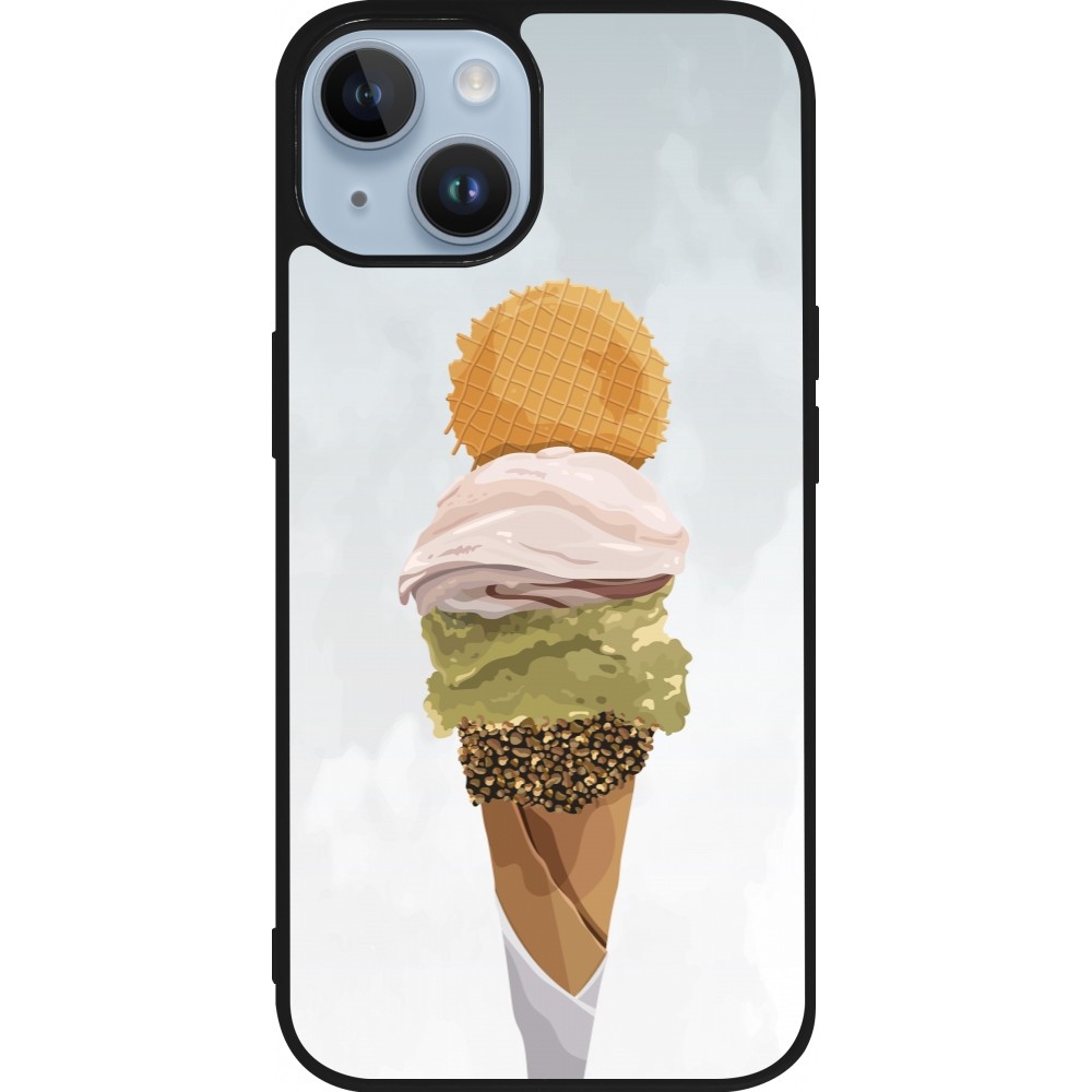 iPhone 15 Case Hülle - Silikon schwarz Summer 2025 Cornet