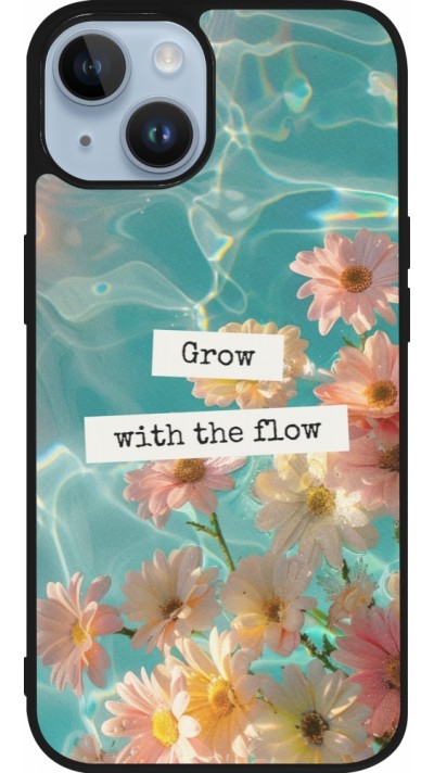 iPhone 15 Case Hülle - Silikon schwarz Summer 2025 Grow with the flow