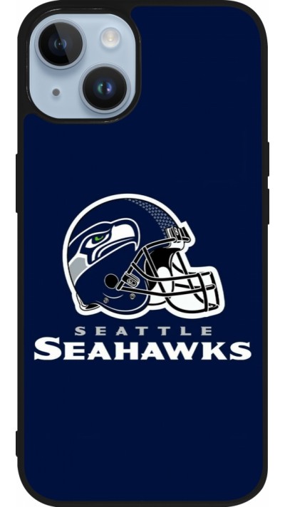 iPhone 15 Case Hülle - Silikon schwarz Super Bowl 26 Seattle 3