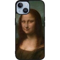 iPhone 15 Case Hülle - Silikon schwarz Kunstbild - Mona Lisa - Leonardo de Vinci