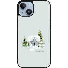 iPhone 15 Case Hülle - Silikon schwarz Winter 25 Cosy House