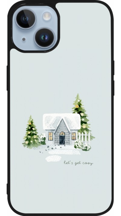 iPhone 15 Case Hülle - Silikon schwarz Winter 25 Cosy House