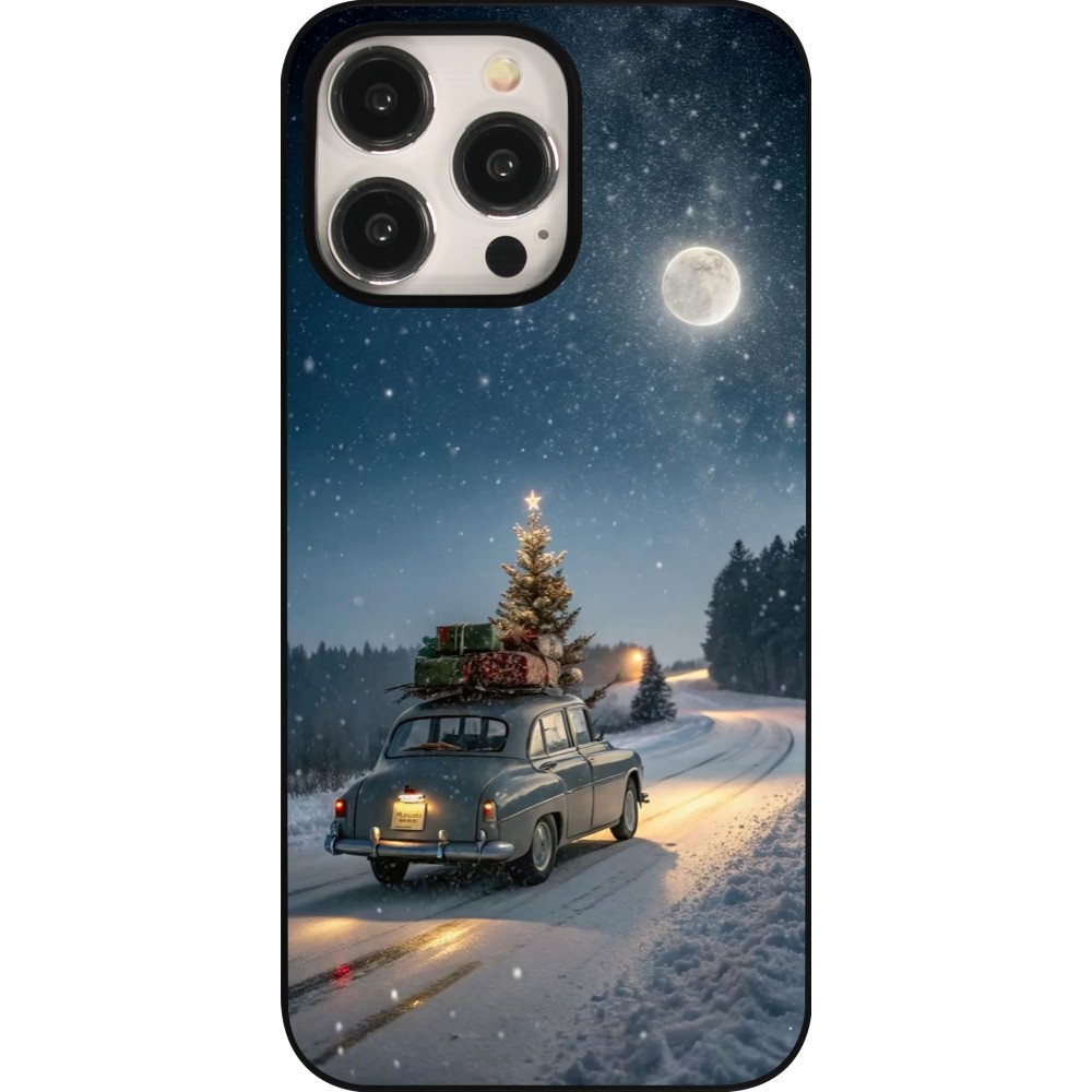 iPhone 15 Pro Max Case Hülle - Christmas 25 Car with Tree Xmas