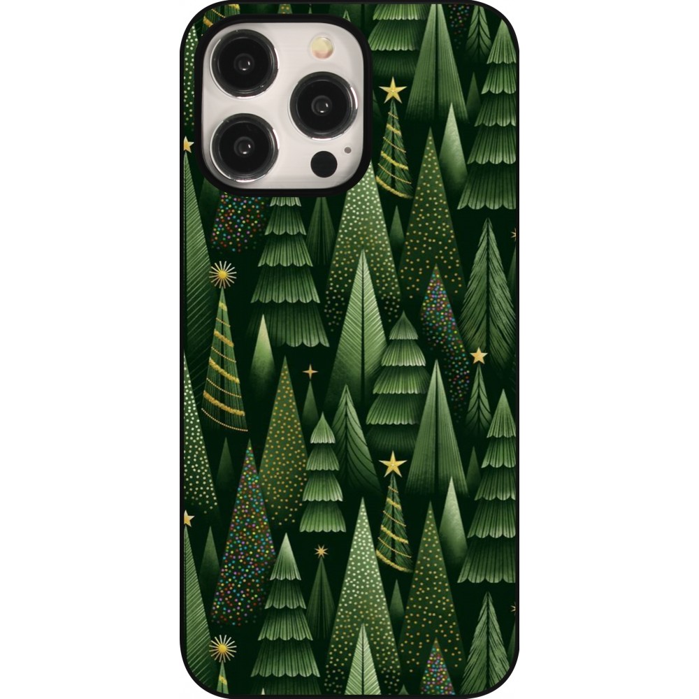 iPhone 15 Pro Max Case Hülle - Christmas 25 Pattern Xmas Tree