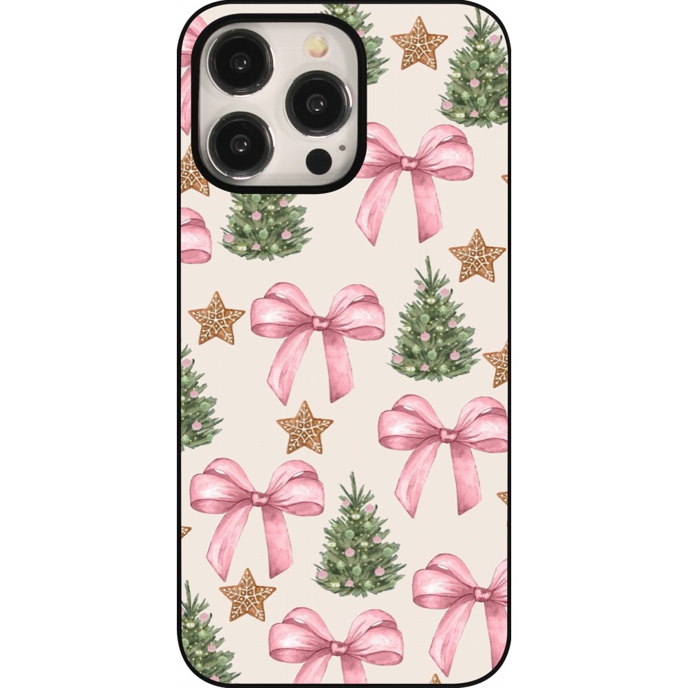 iPhone 15 Pro Max Case Hülle - Christmas 25 Vintage Ribbons