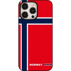 iPhone 15 Pro Max Case Hülle - Norwegen 2026 personalisierbares Fussballtrikot