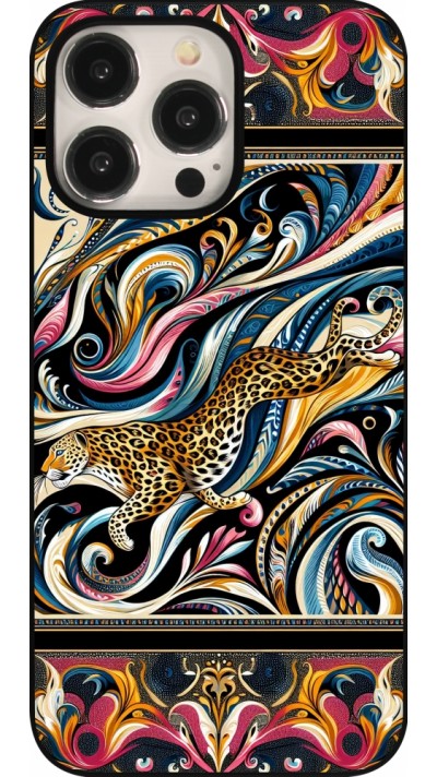 Coque iPhone 15 Pro Max - Leopard Abstract Art