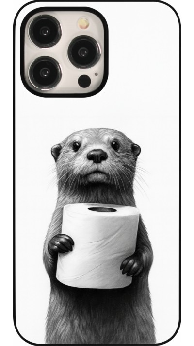 Coque iPhone 15 Pro Max - Loutre papier de toilette