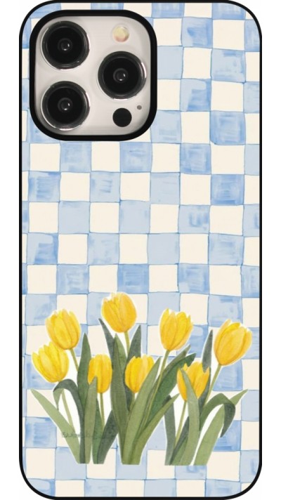 iPhone 15 Pro Max Case Hülle - Blue vichy tulips 2026