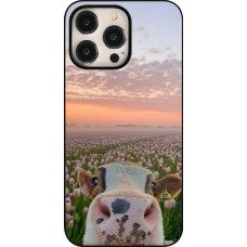 iPhone 15 Pro Max Case Hülle - Cow with tulips Spring 2026