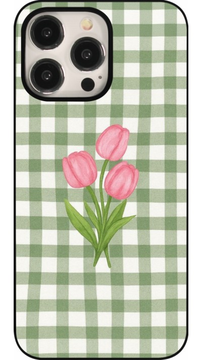 iPhone 15 Pro Max Case Hülle - Green vichy tulips 2026