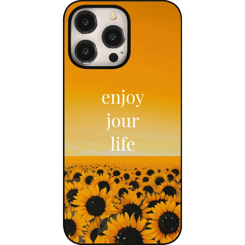 iPhone 15 Pro Max Case Hülle - Summer 2025 Enjoy your life