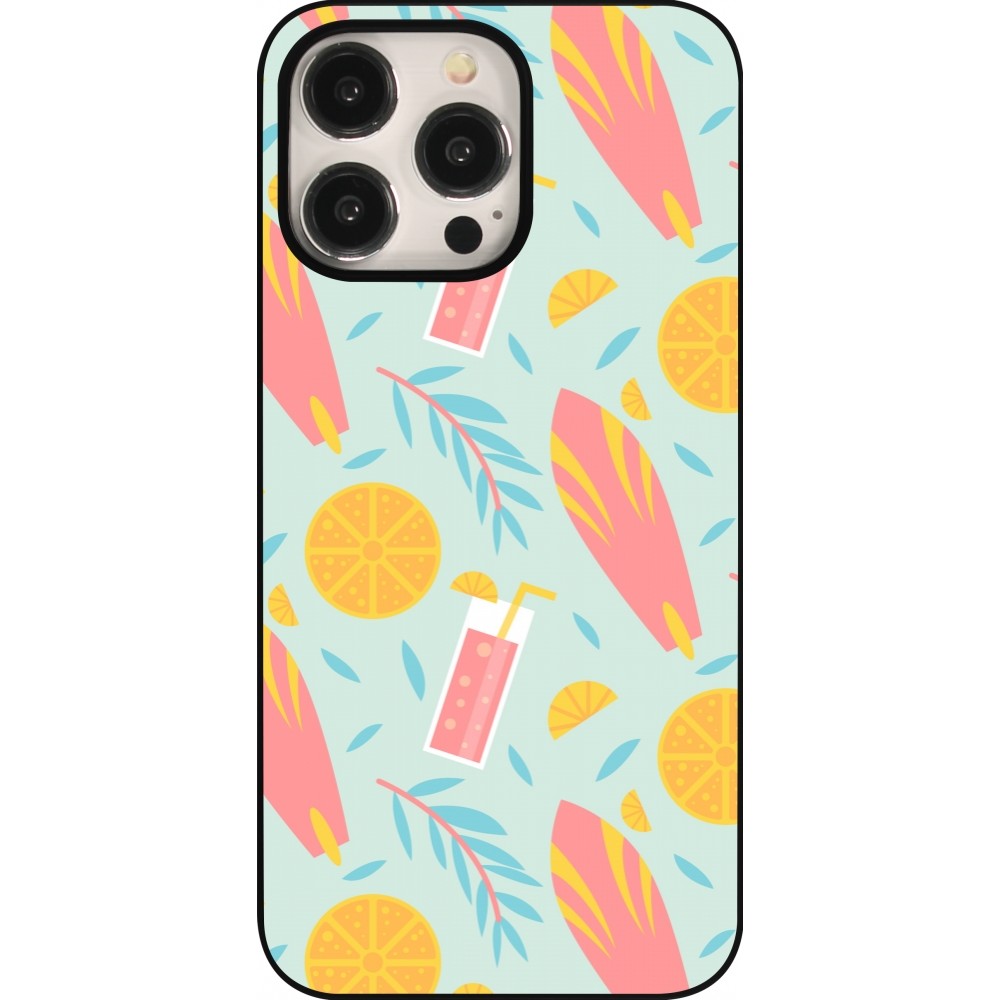 iPhone 15 Pro Max Case Hülle - Summer 2025 Pattern citron