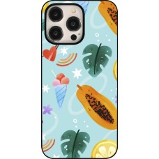 iPhone 15 Pro Max Case Hülle - Summer 2025 Pattern papaya