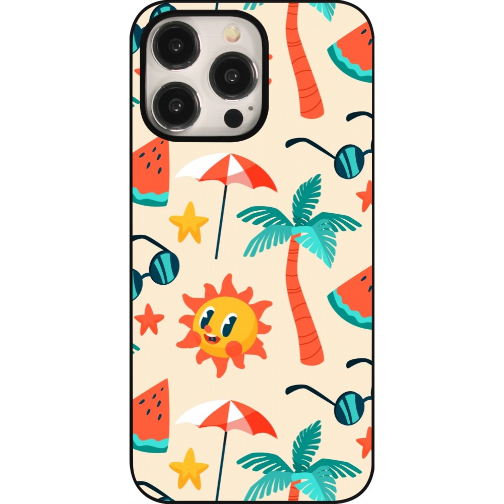 iPhone 15 Pro Max Case Hülle - Summer 2025 Pattern soleil