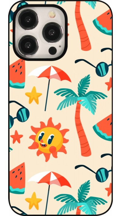 iPhone 15 Pro Max Case Hülle - Summer 2025 Pattern soleil