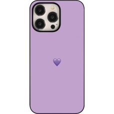 iPhone 15 Pro Max Case Hülle - Valentine 2023 purpule single heart