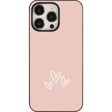 iPhone 15 Pro Max Case Hülle - Valentine 2023 three minimalist hearts