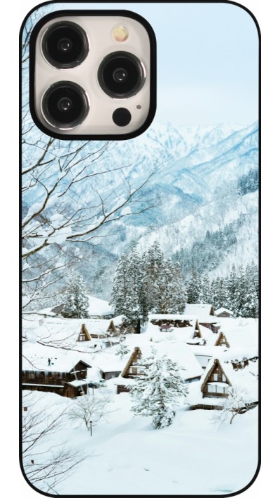 iPhone 15 Pro Max Case Hülle - Winter 25 Winter snowy landscape