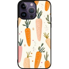 iPhone 15 Pro Max Case Hülle - Silikon schwarz Easter 2026 Illustration carrots