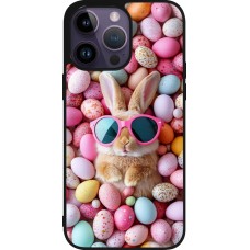 iPhone 15 Pro Max Case Hülle - Silikon schwarz Easter 2026 Rabbit fun