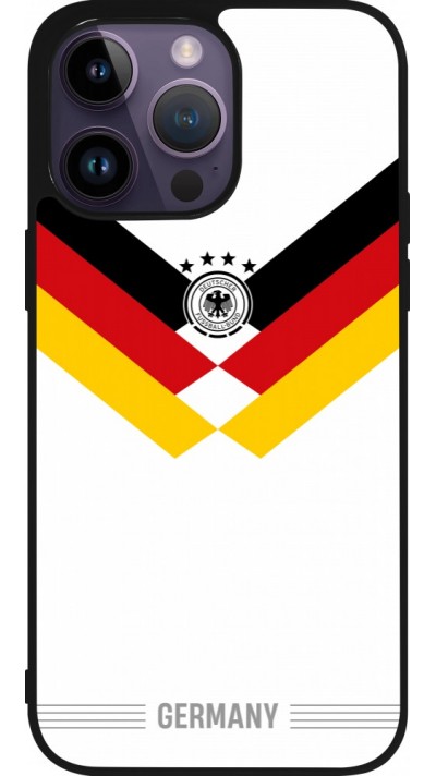 iPhone 15 Pro Max Case Hülle - Silikon schwarz Deutschland 2026 personalisierbares Fussballtrikot