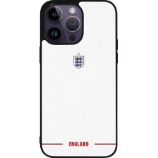 iPhone 15 Pro Max Case Hülle - Silikon schwarz England 2026 personalisierbares Fussballtrikot