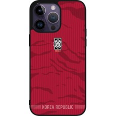 iPhone 15 Pro Max Case Hülle - Silikon schwarz Südkorea 2026 personalisierbares Fussballtrikot