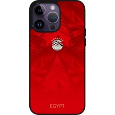 iPhone 15 Pro Max Case Hülle - Silikon schwarz Ägypten 2026 personalisierbares Fussballtrikot