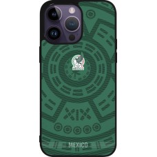 iPhone 15 Pro Max Case Hülle - Silikon schwarz Mexiko 2026 personalisierbares Fussballtrikot