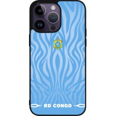 iPhone 15 Pro Max Case Hülle - Silikon schwarz Demokratische Republik Kongo 2026 personalisierbares Fussballtrikot