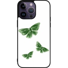 iPhone 15 Pro Max Case Hülle - Silikon schwarz Butterflies 2026