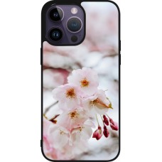 iPhone 15 Pro Max Case Hülle - Silikon schwarz Cherry tree 2026